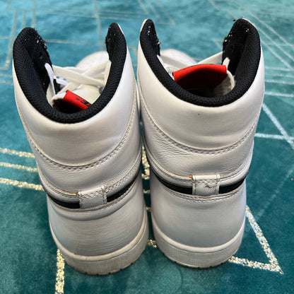 JORDAN 1 HIGH YIN YANG WHITE UK12 *PRE-LOVED*