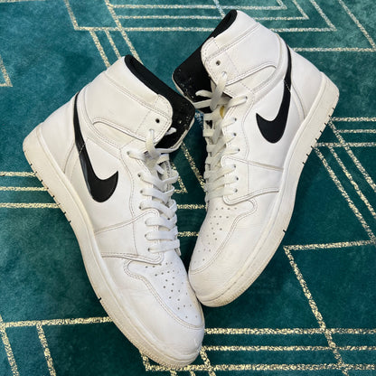 JORDAN 1 HIGH YIN YANG WHITE UK12 *PRE-LOVED*