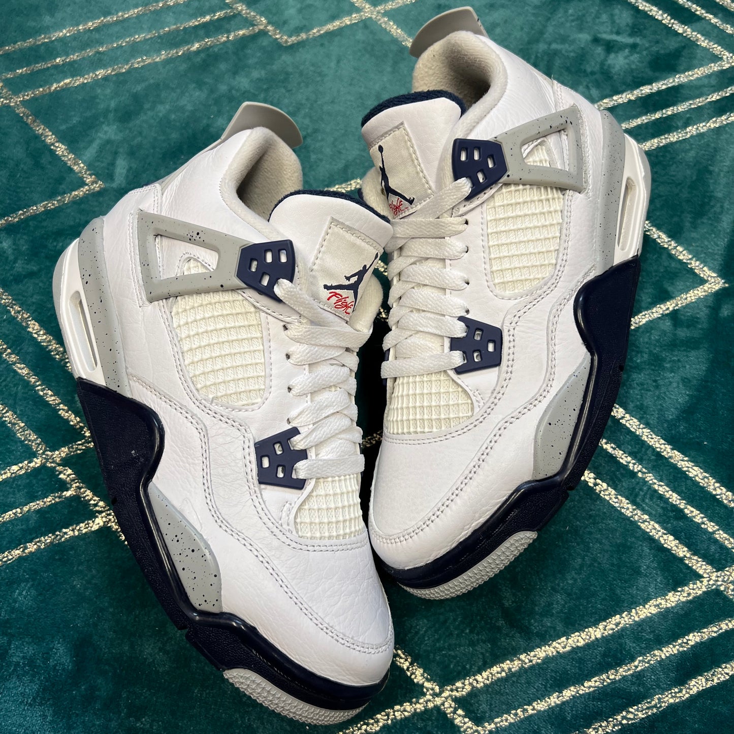 JORDAN 4 MIDNIGHT NAVY (GS) UK5.5 *PRE-LOVED*