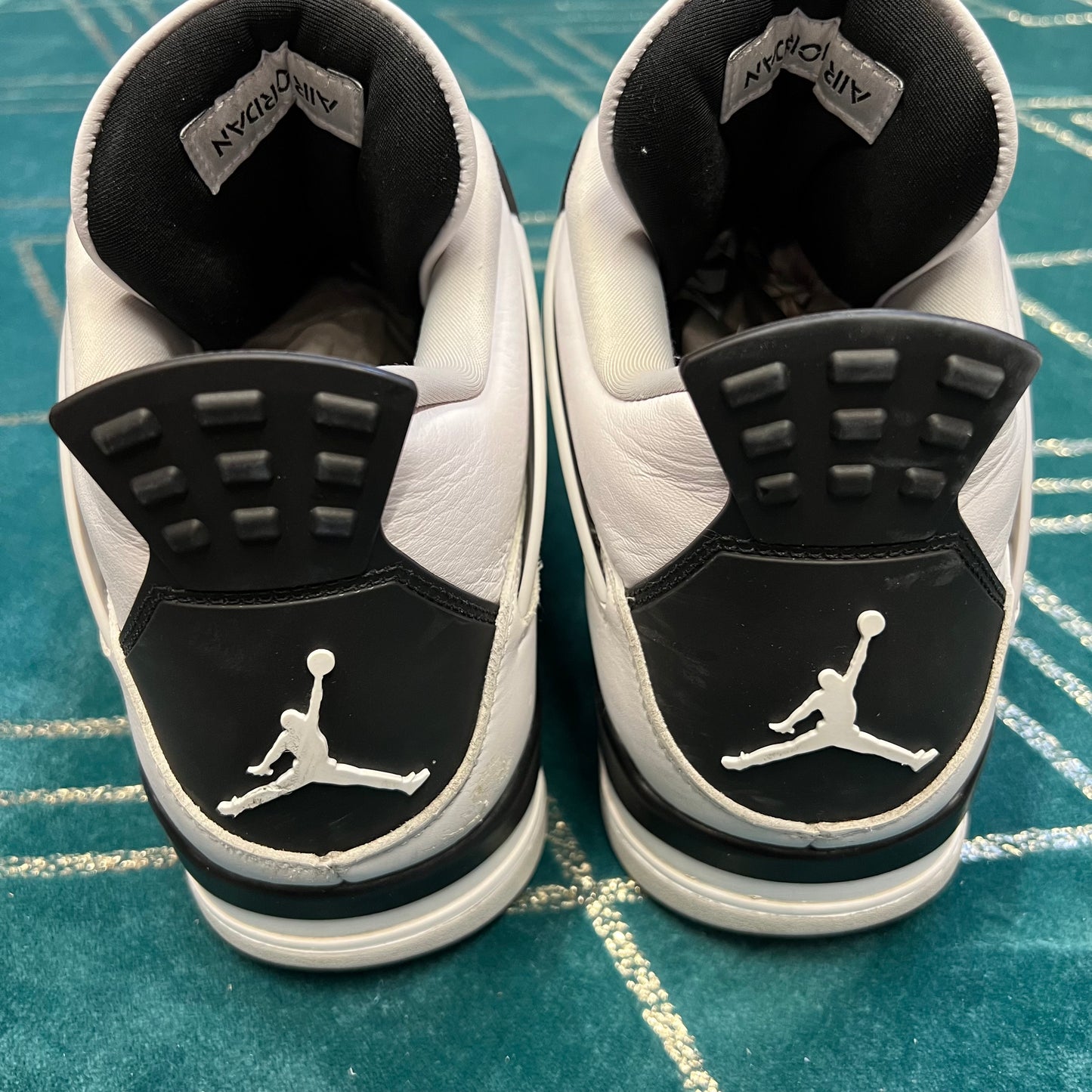 JORDAN 4 MILITARY BLACK UK12 *PRE-LOVED*