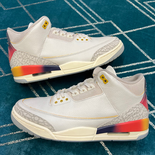 JORDAN 3 J BALVIN MEDELLIN SUNSET UK9.5 *PRE-LOVED*