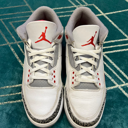 JORDAN 3 FIRE RED 2022 UK8 *PRE-LOVED*