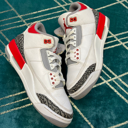 JORDAN 3 FIRE RED 2022 UK8 *PRE-LOVED*