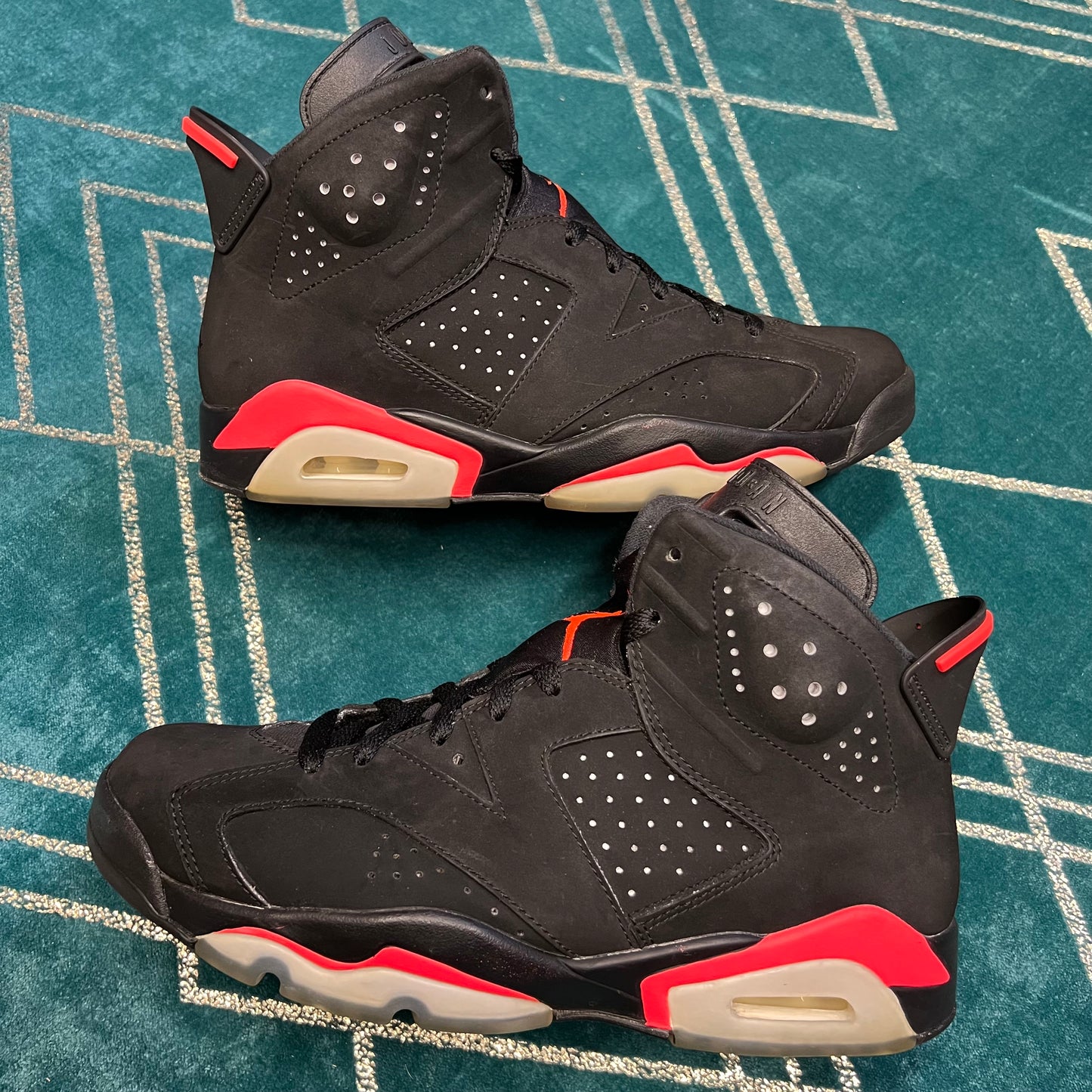 JORDAN 6 BLACK INFRARED 2014 UK8 *PRE-LOVED*