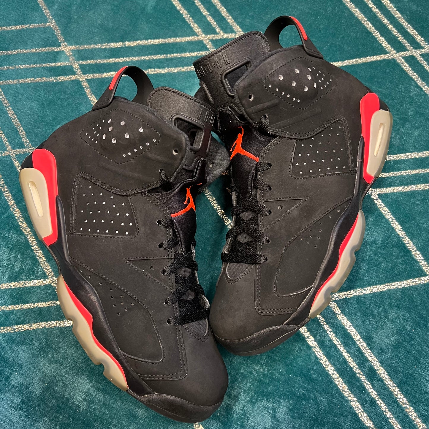 JORDAN 6 BLACK INFRARED 2014 UK8 *PRE-LOVED*