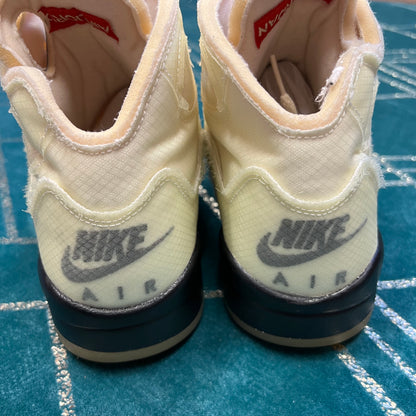 JORDAN 5 OFF-WHITE SAIL UK8 *PRE-LOVED*