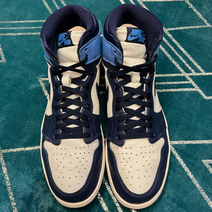 JORDAN 1 HIGH OBSIDIAN UNC UK13 *PRE-LOVED*