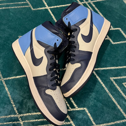 JORDAN 1 HIGH OBSIDIAN UNC UK9.5 *PRE-LOVED*