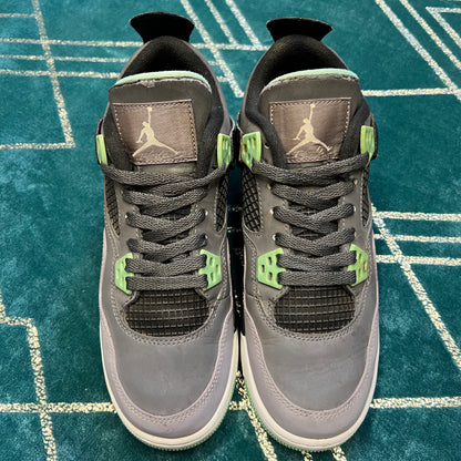 JORDAN 4 GREEN GLOW (GS) UK5 *PRE-LOVED*