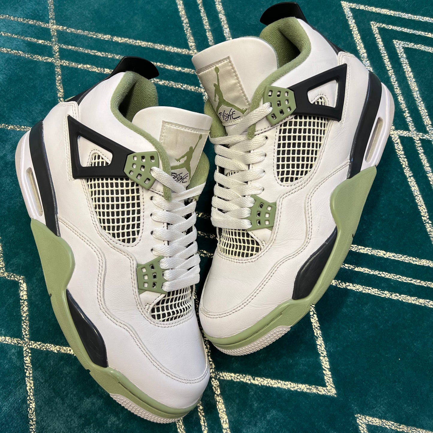 JORDAN 4 SEAFOAM (W) UK8 *PRE-LOVED*