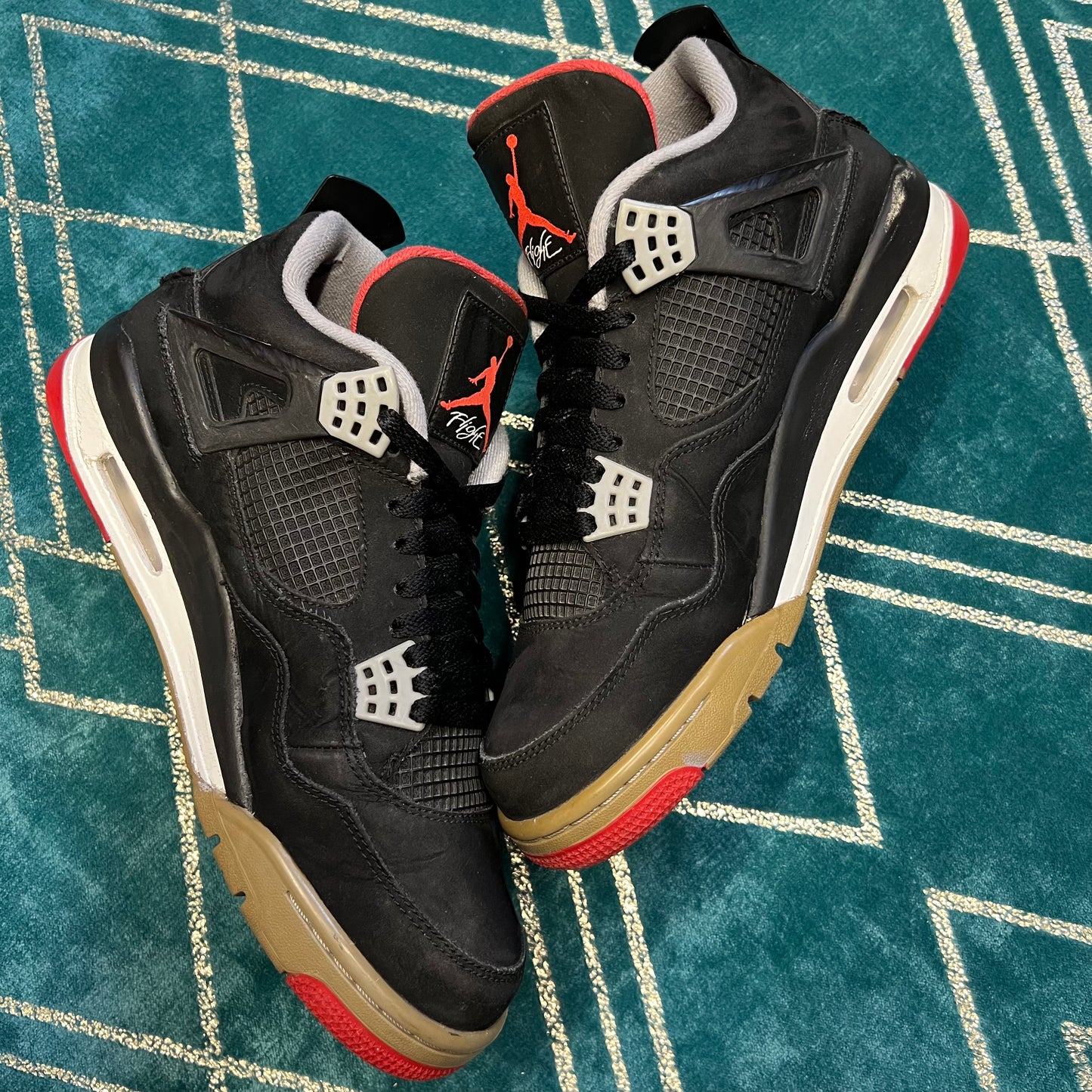 JORDAN 4 BRED 2012 UK9.5 *PRE-LOVED*