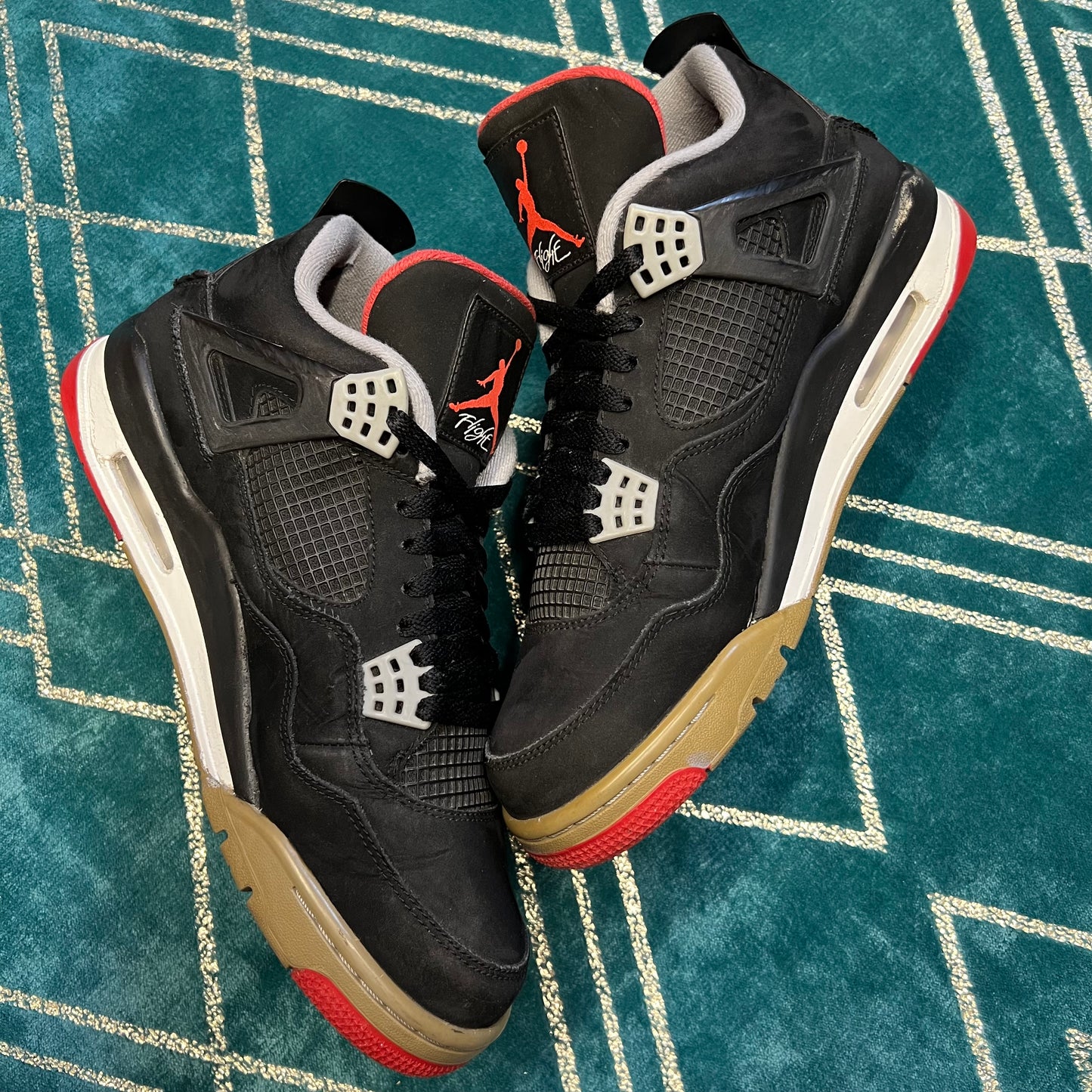 JORDAN 4 BRED 2012 UK9.5 *PRE-LOVED*