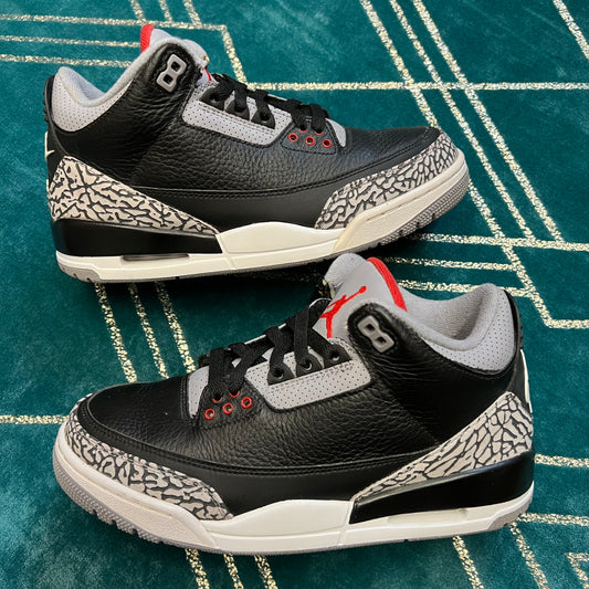 JORDAN 3 BLACK CEMENT 2018 UK6.5 *PRE-LOVED*