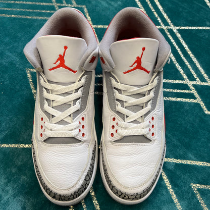 JORDAN 3 FIRE RED 2020 UK9 *PRE-LOVED*