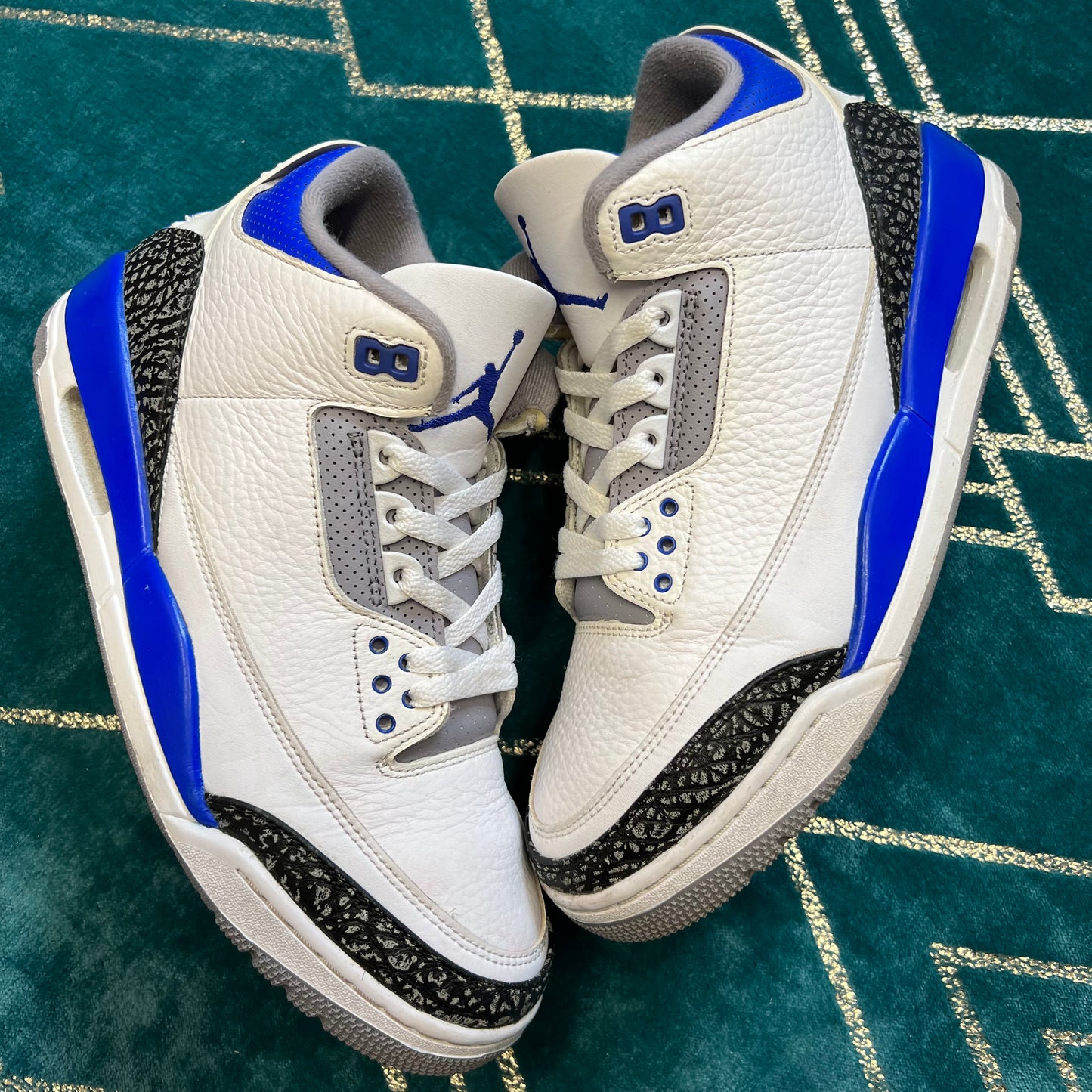 JORDAN 3 RACER BLUE UK8.5 *PRE-LOVED*