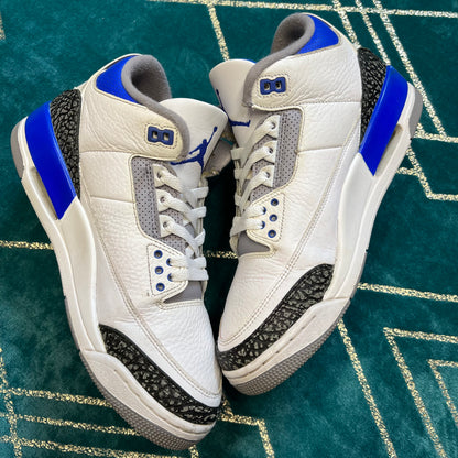 JORDAN 3 RACER BLUE UK8.5 *PRE-LOVED*