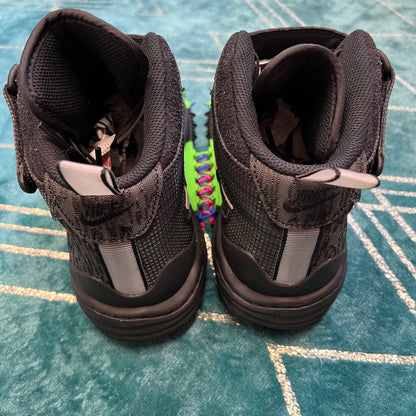 AIR FORCE 1 MID OFF-WHITE BLACK UK9 *PRE-LOVED*