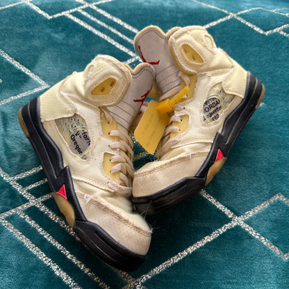 JORDAN 5 OFF-WHITE SAIL UK1 (PS) *PRE-LOVED*