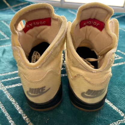 JORDAN 5 OFF-WHITE SAIL UK1 (PS) *PRE-LOVED*