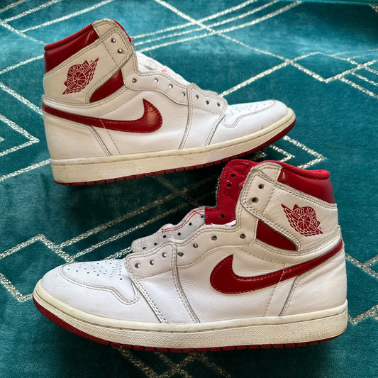 JORDAN 1 HIGH METALLIC RED UK8 *PRE-LOVED*