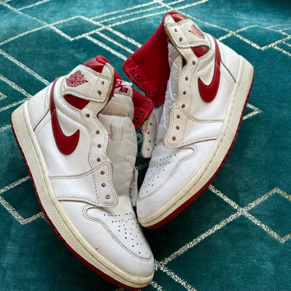 JORDAN 1 HIGH METALLIC RED UK8 *PRE-LOVED*