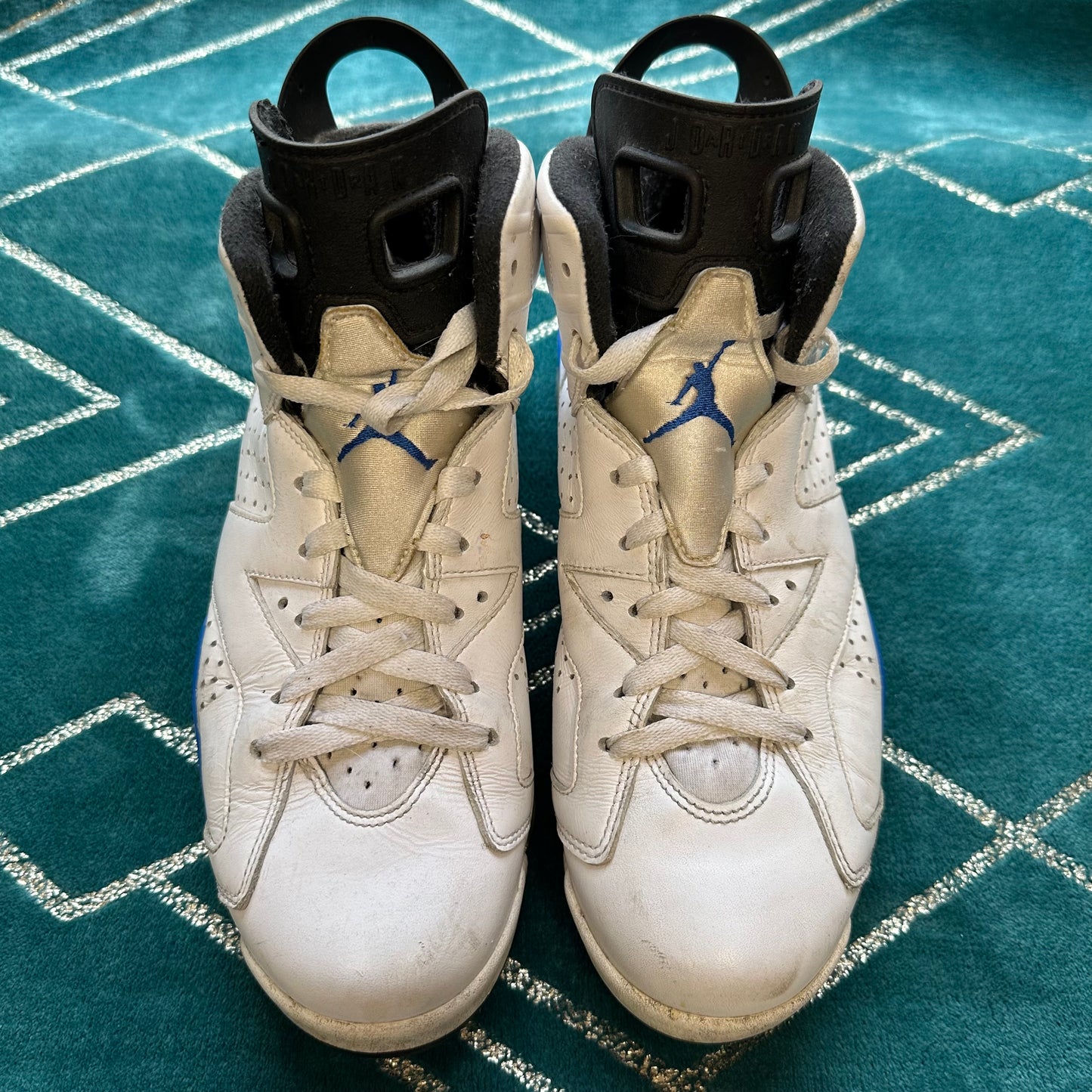 JORDAN 6 SPORT BLUE UK7.5 *PRE-LOVED*