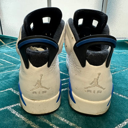 JORDAN 6 SPORT BLUE UK7.5 *PRE-LOVED*