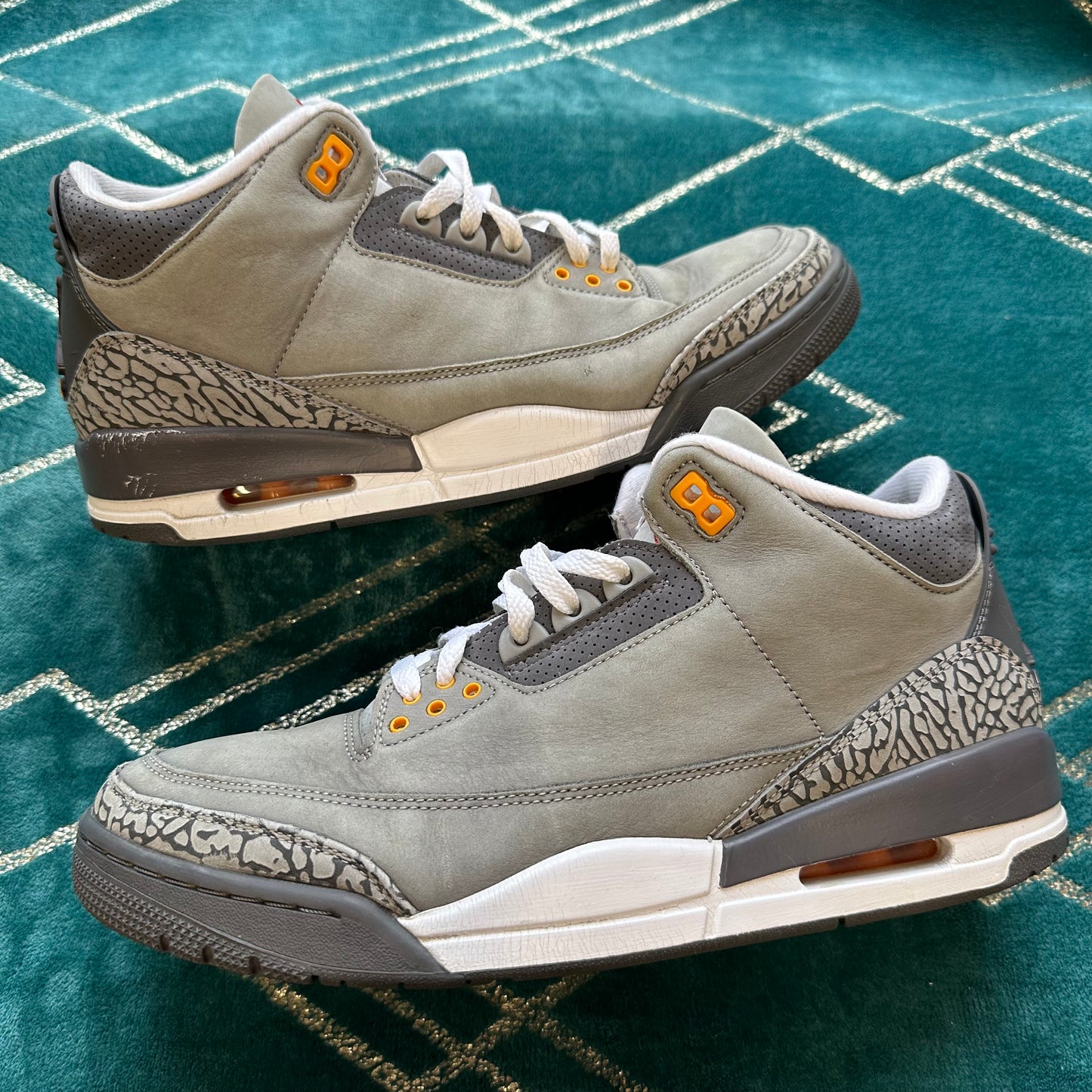 JORDAN 3 COOL GREY UK9.5 *PRE-LOVED*