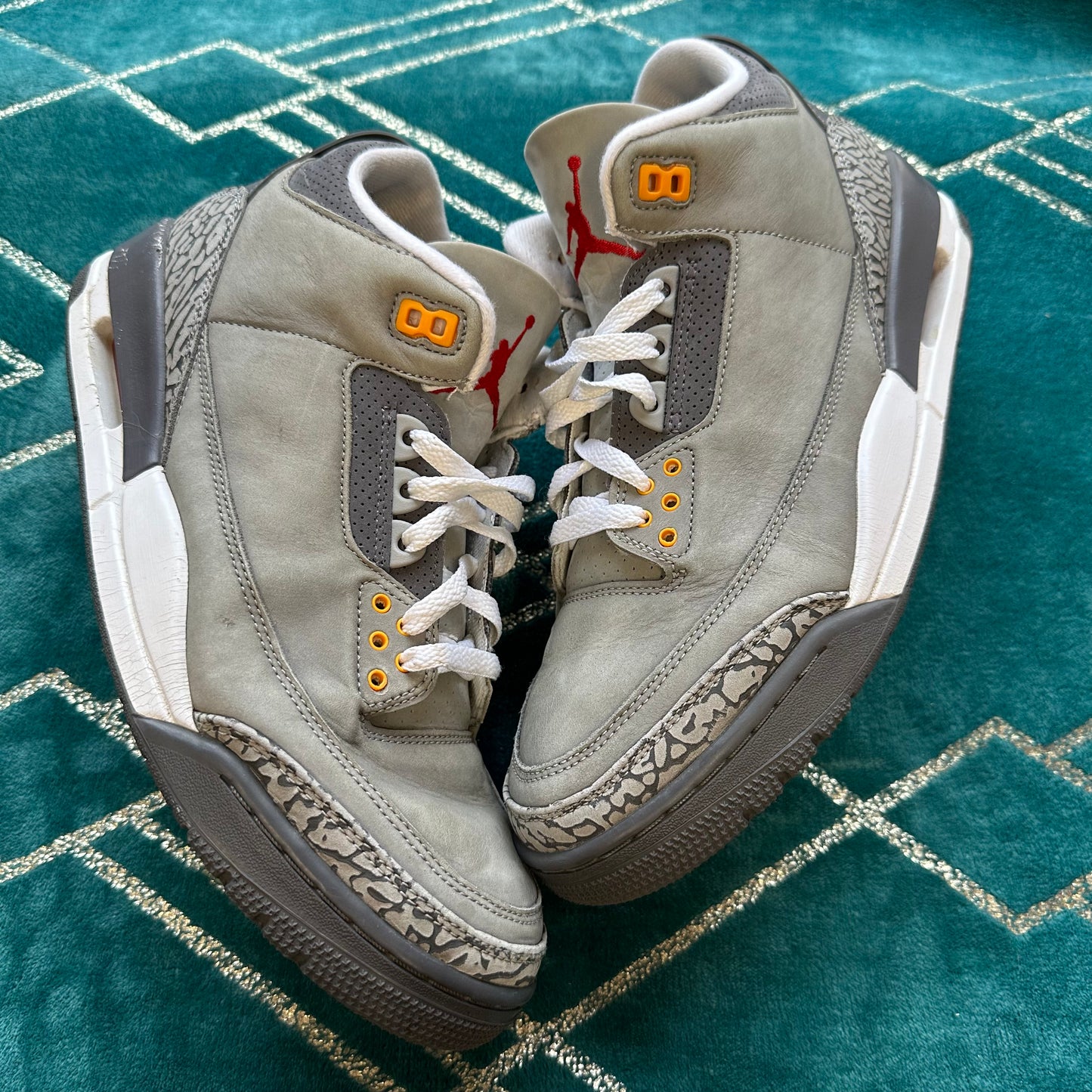 JORDAN 3 COOL GREY UK9.5 *PRE-LOVED*