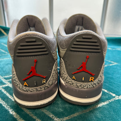 JORDAN 3 COOL GREY UK9.5 *PRE-LOVED*