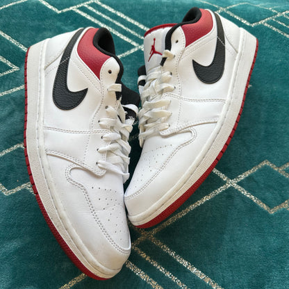 JORDAN 1 LOW GYM RED UK12 *PRE-LOVED*