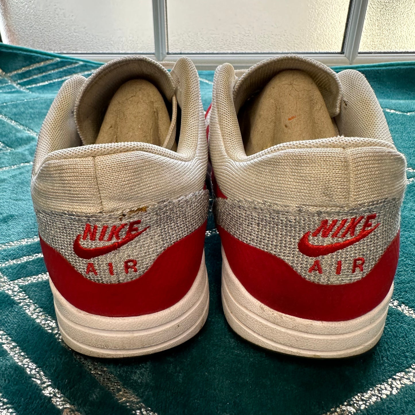 AIR MAX 1 FLYKNIT UNIVERSITY RED UK6.5 (W) *PRE-LOVED*