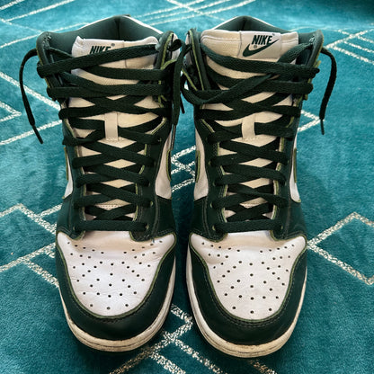 DUNK HIGH SPARTAN GREEN UK9 *PRE-LOVED*