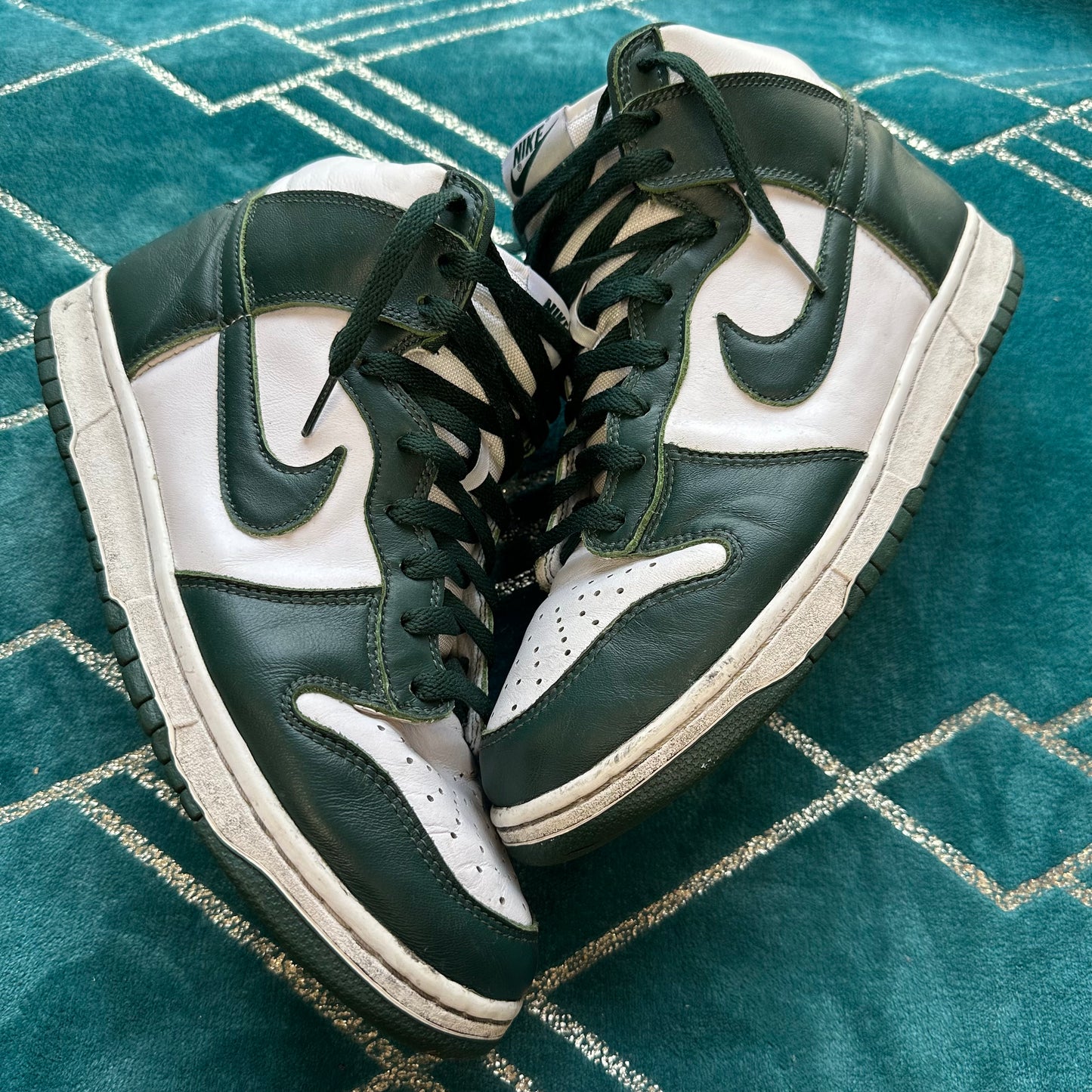 DUNK HIGH SPARTAN GREEN UK9 *PRE-LOVED*