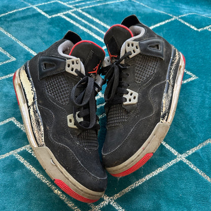 JORDAN 4 BRED 2012 (GS) UK4 *PRE-LOVED*