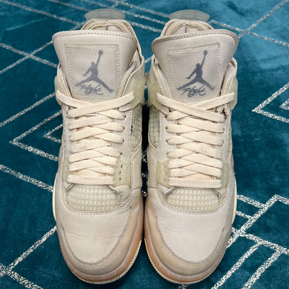 JORDAN 4 OFF-WHITE SAIL UK7.5 *PRE-LOVED*