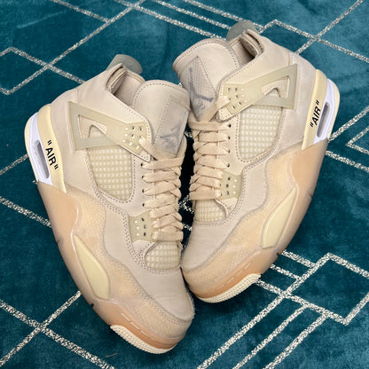 JORDAN 4 OFF-WHITE SAIL UK7.5 *PRE-LOVED*