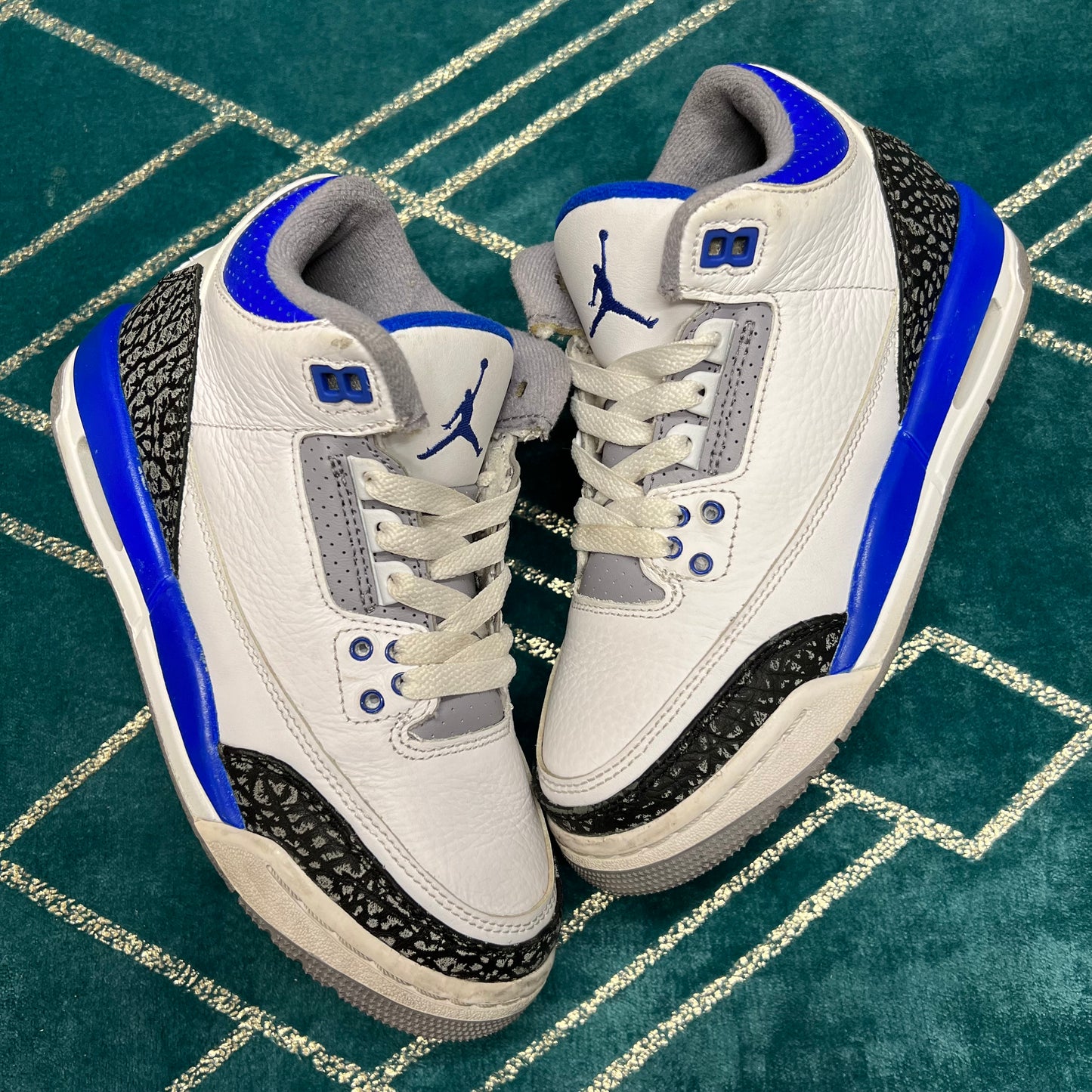 JORDAN 3 RACER BLUE UK3.5 *PRE-LOVED*