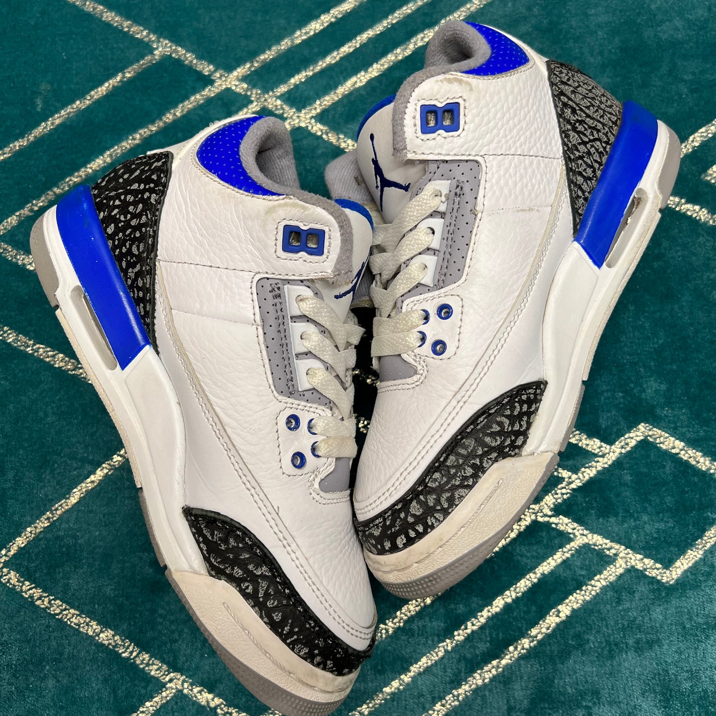 JORDAN 3 RACER BLUE UK3.5 *PRE-LOVED*