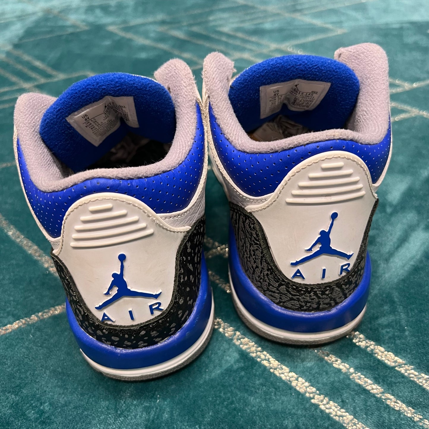 JORDAN 3 RACER BLUE UK3.5 *PRE-LOVED*