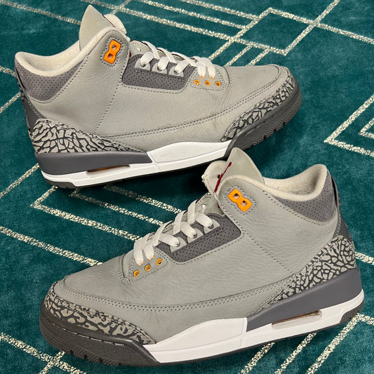 JORDAN 3 COOL GREY 2021 UK7.5 *PRE-LOVED*