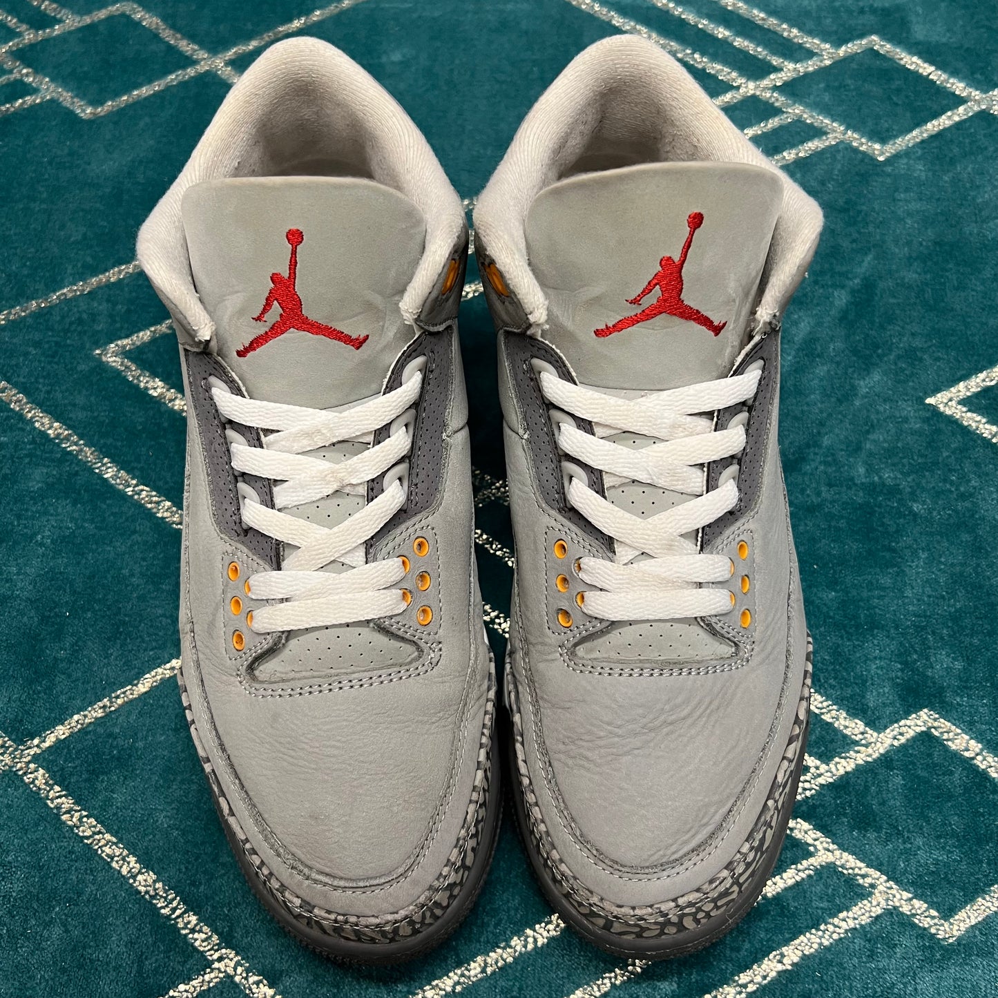 JORDAN 3 COOL GREY 2021 UK7.5 *PRE-LOVED*