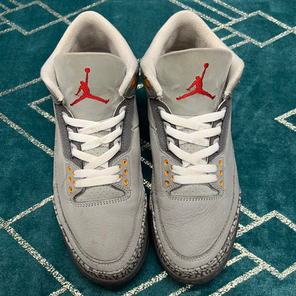 JORDAN 3 COOL GREY 2021 UK7.5 *PRE-LOVED*