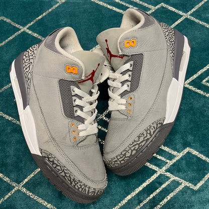 JORDAN 3 COOL GREY 2021 UK7.5 *PRE-LOVED*