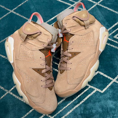 JORDAN 6 TRAVIS SCOTT BRITISH KHAKI UK7.5 *PRE-LOVED*