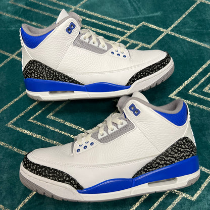 JORDAN 3 RACER BLUE UK8.5 *PRE-LOVED*