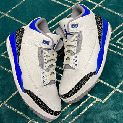 JORDAN 3 RACER BLUE UK8.5 *PRE-LOVED*