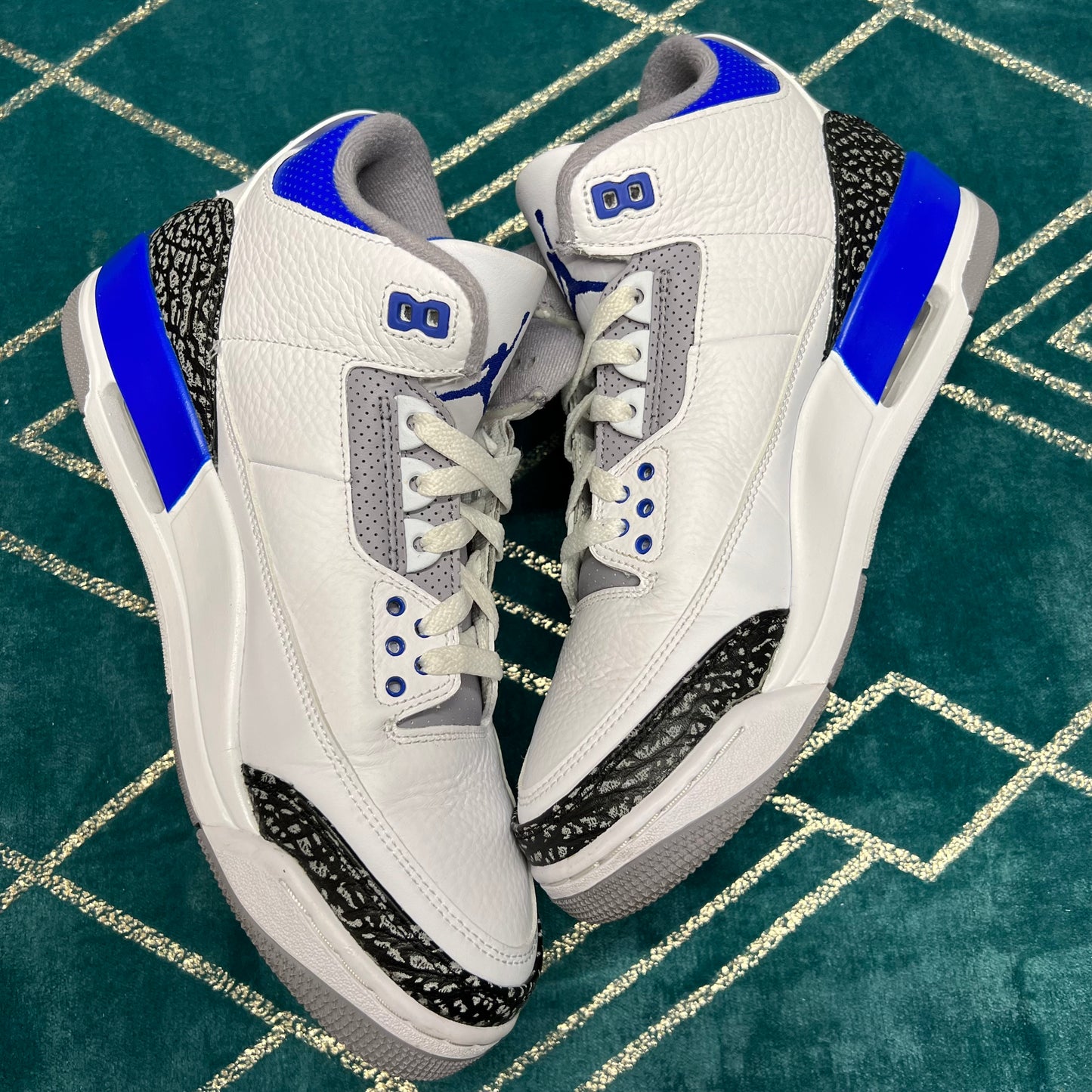 JORDAN 3 RACER BLUE UK8.5 *PRE-LOVED*