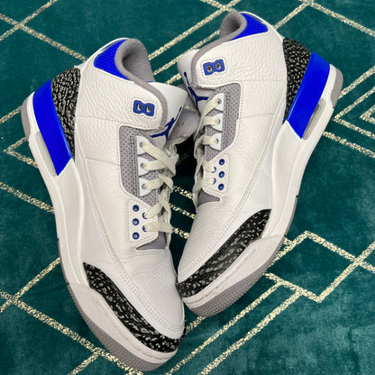 JORDAN 3 RACER BLUE UK8.5 *PRE-LOVED*