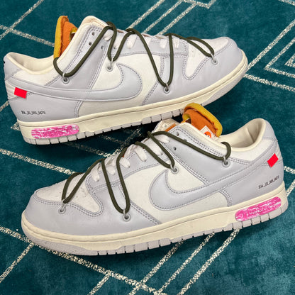 DUNK LOW OFF-WHITE LOT 22 UK10.5 *PRE-LOVED*